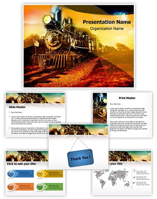 Steam Engine Editable PowerPoint Template
