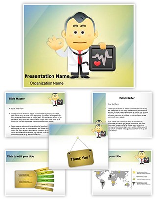 Medical Doctor Presenting Editable PowerPoint Template