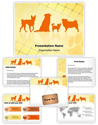 Pet Dog Breeds Editable PowerPoint Template