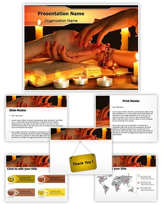 Reading Hand Editable PowerPoint Template
