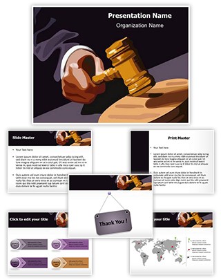 Legal Trial Editable PowerPoint Template