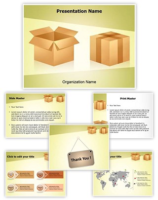 Merchandise Shipping Editable PowerPoint Template