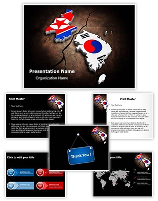 Korean Crisis Editable PowerPoint Template