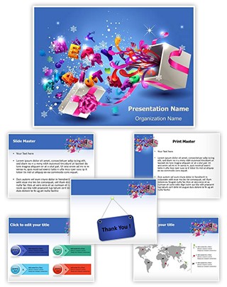 Gift Box Editable PowerPoint Template