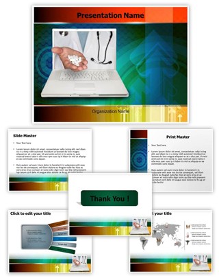 Online Pharmacy Editable PowerPoint Template