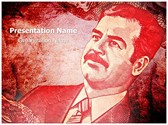 Saddam Hussain Editable PowerPoint Template