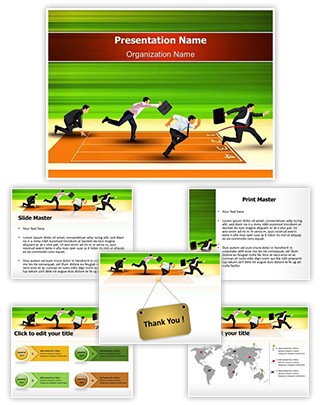 Business Competition Winner Editable PowerPoint Template