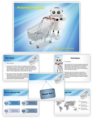 Android Shopping Apps Editable PowerPoint Template
