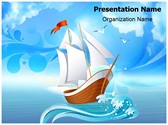 Sailboat Transportation Editable PowerPoint Template