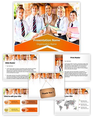 High School Editable PowerPoint Template