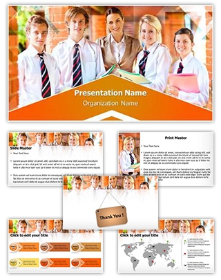 High School Editable PowerPoint Template