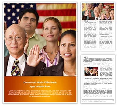 Citizenship Editable Word Template