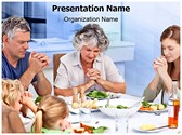 Family Meal Prayer Editable PowerPoint Template