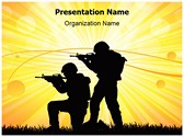 Military Soldiers War Editable PowerPoint Template