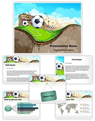 Sports Soccer Field Editable PowerPoint Template