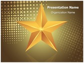 Celebration Gold Star Editable PowerPoint Template