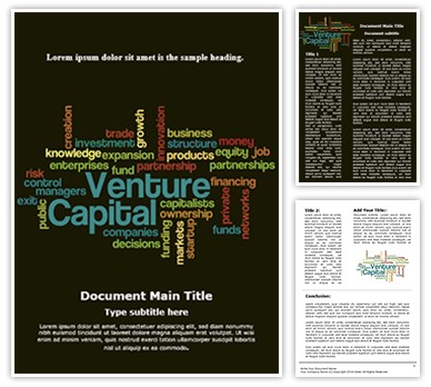 Venture Capital Editable Word Template