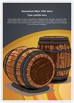 Winery Wine Barrel Editable Template