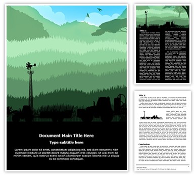 Agriculture Cultivation Editable Word Template