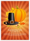 Autumn Thanksgiving Pilgrim Editable Template