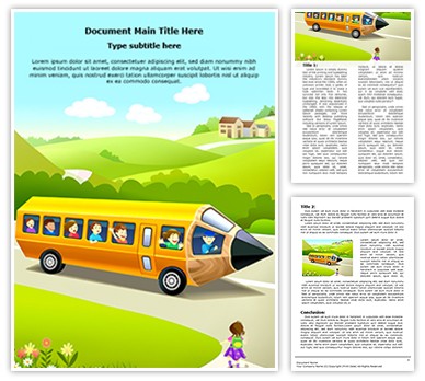 Children School Education Editable Word Template