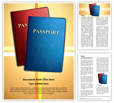 Citizenship Passports Editable Word Template