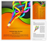 Colorful Pencil Art Template