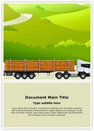 Commercial Logging Truck Editable Template