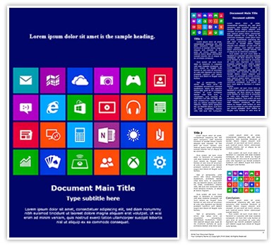 Computer Applications Editable Word Template