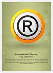 Copyright Registered Trademark Editable Template