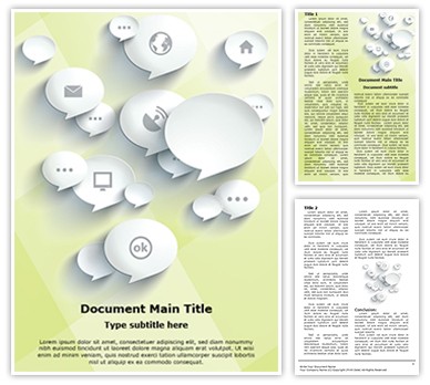 Digital Media Editable Word Template