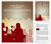 Drinking Dining Restaurant Editable PowerPoint Template