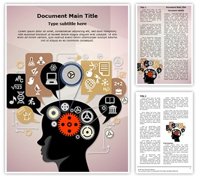 Education Cognitive Mental Processes Editable Word Template