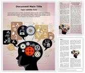 Education Cognitive Mental Processes Editable PowerPoint Template