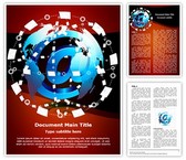 Email Marketing Communication Editable PowerPoint Template