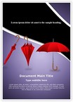 Fashion Umbrellas Editable Template