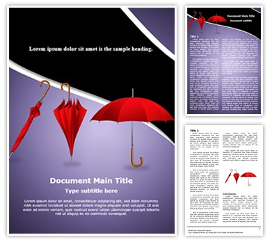 Fashion Umbrellas Editable Word Template