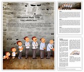 Generations Aging Process Editable PowerPoint Template