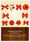 Gift Bows And Ribbons Editable Template