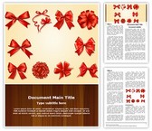 Gift Bows And Ribbons Template