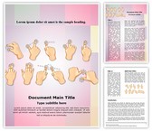 Hand Multitouch Gestures Editable PowerPoint Template