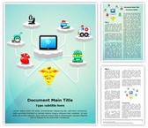 Healthcare Medicine Cloud Computing Editable PowerPoint Template