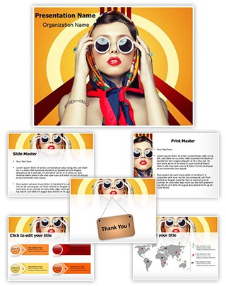 Retro Fashion Editable PowerPoint Template