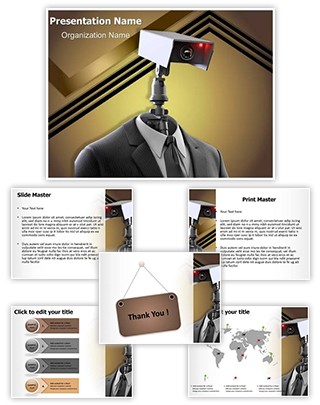 Robotic Security Editable PowerPoint Template