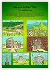 Heritage World 7 Wonders Editable Template