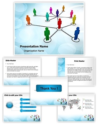 People Network Editable PowerPoint Template