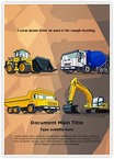 Industrial Construction Machine Editable Template