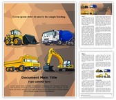 Industrial Construction Machine Editable PowerPoint Template