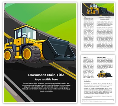 JCB Truck Editable Word Template