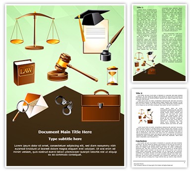 Legislative System and Law Editable Word Template